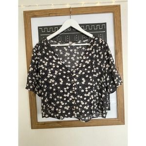 Amuse Society - Button-up floral top
